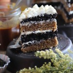 Organic Black Tea Cake with Honey Frosting
