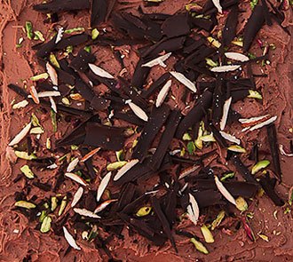 Organic Eggless Dark Chocolate Fudge with Icing