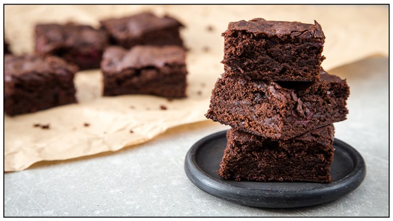 Organic Eggless Ragi Brownies