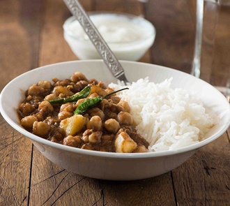 Organic Chana Aloo with Rice