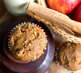 Organic-Whole-Wheat-Bran-Apple-Muffins-Recipe